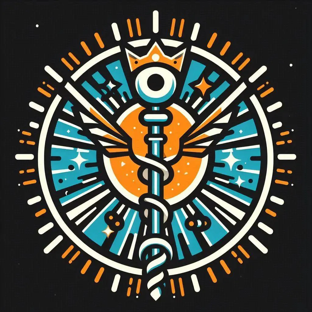 Staff of Hermes with a crown