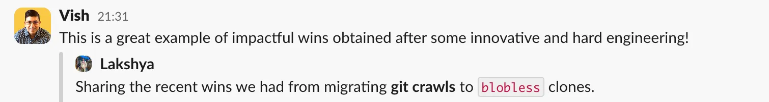 recognition from CTO