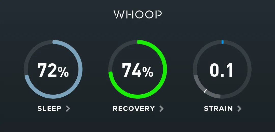 whoop recovery